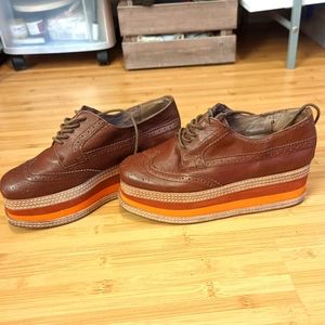 Jeffrey Campbell Ad-Long Lace Up Platform Oxford